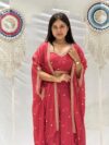 Crimson Flow ETHNIC – Festive Indo-Western Wear | Jharokha Gujarat